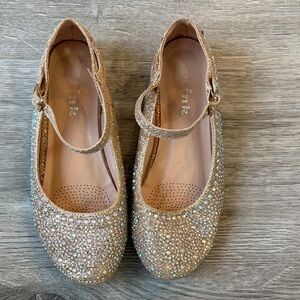 Link Kids Shimmering Gold Dress Shoes